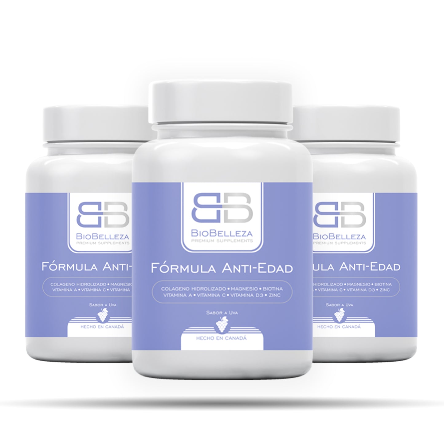 BioBelleza - Colágeno Hidrolizado 180 gr X3