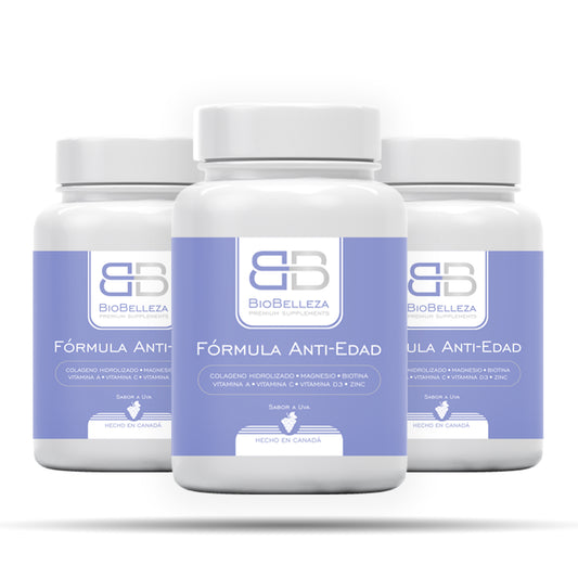 BioBelleza - Colágeno Hidrolizado 180 gr X3